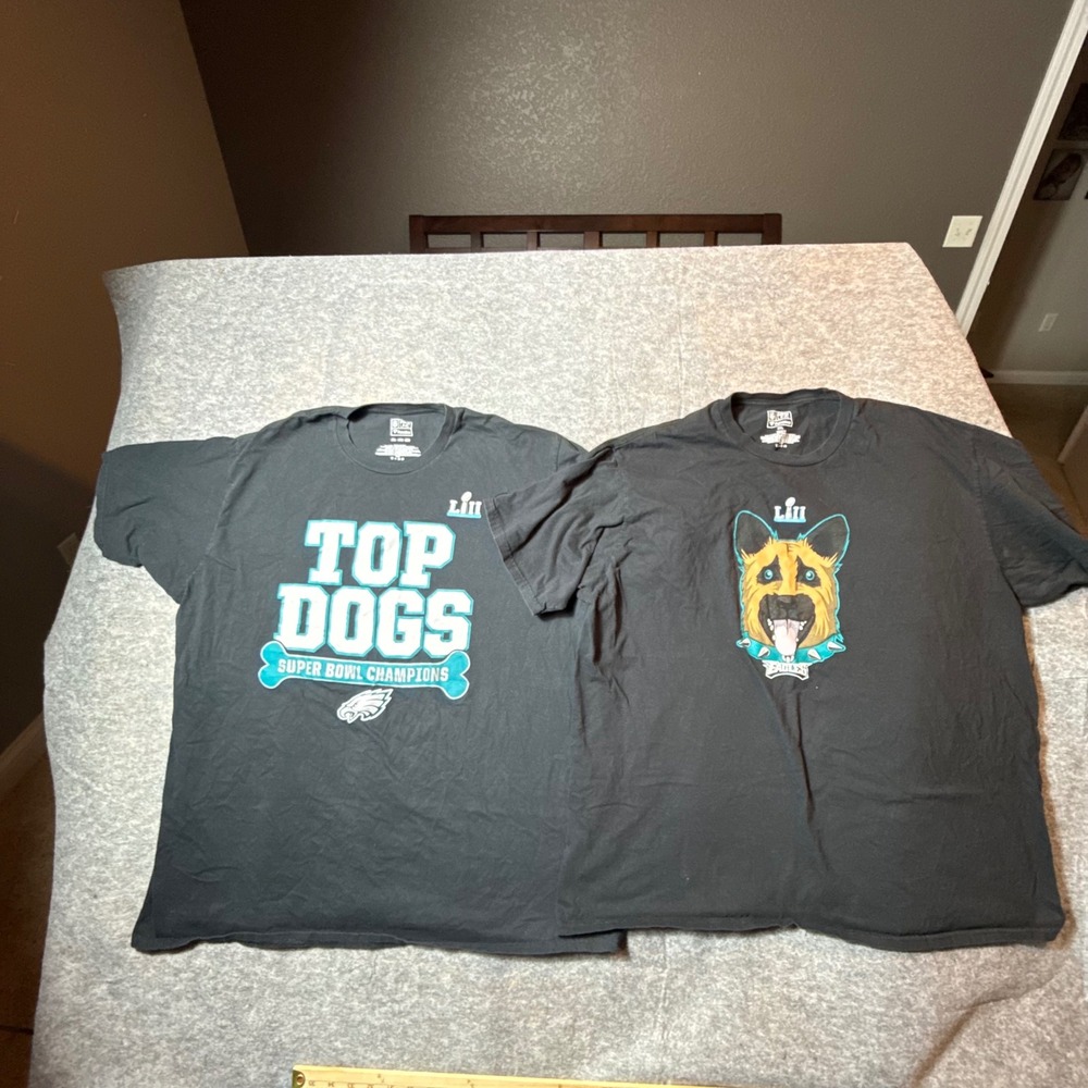 Fanatics Philadelphia Eagles Super Bowl LII Champions 2 Pack T-Shirt XXL Black